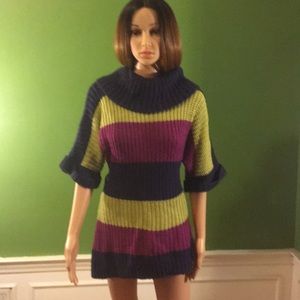 Multi- color sweater dress.